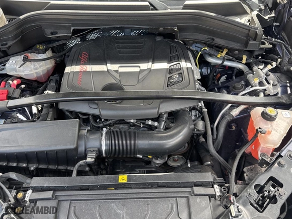 2021 Alfa Romeo Stelvio Ti with VIN ZASPAKBN4M7C98833, listed as a Copart auction lot 52240485 with 33,630 mi miles and Salvage Title. Bid and sale history available at carsss.com. Image 7.