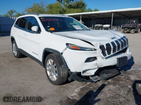 2016 Jeep Cherokee Limited with VIN 1C4PJLDB7GW328998, listed as a IAAI auction lot 40746462 with 78,960 mi miles. Bid and sale history available at carsss.com. Image 1.