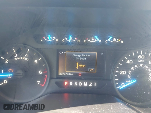 2017 Ford F-150 XL with VIN 1FTEW1CP1HFB17419, listed as a IAAI auction lot 41570543 with 237,373 mi miles. Bid and sale history available at carsss.com. Image 15.