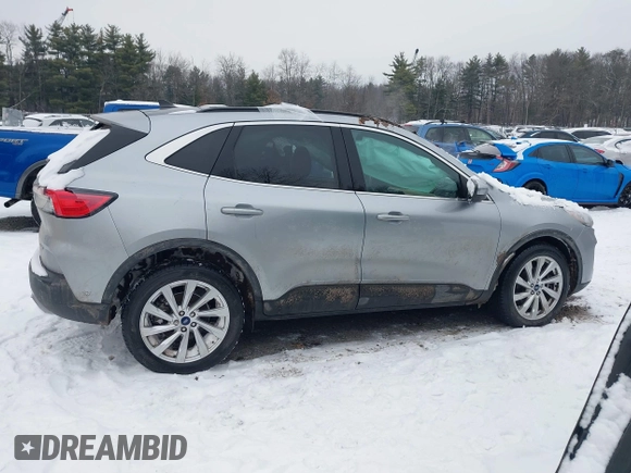2021 Ford Escape Titanium Hybrid with VIN 1FMCU9DZXMUA01732, listed as a IAAI auction lot 41191436 with 41,116 mi miles and . Bid and sale history available at DreamBid. Image 13.