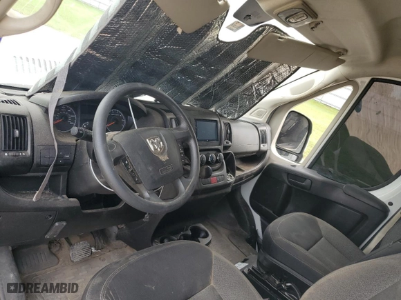 2019 Ram ProMaster Cargo Van with VIN 3C6TRVDG3KE563133, listed as a Copart auction lot 68084554 with 87,820 mi miles and Salvage Title. Bid and sale history available at carsss.com. Image 8.