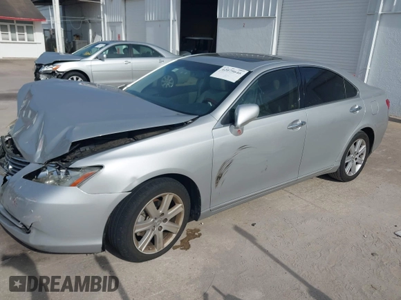 2008 Lexus ES 350 with VIN JTHBJ46G182217699, listed as a IAAI auction lot 42079646 with 158,013 mi miles. Bid and sale history available at carsss.com. Image 15.