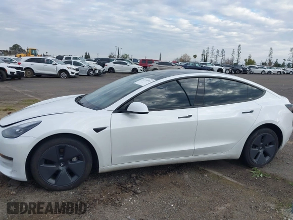 2022 Tesla Model 3 Long Range with VIN 5YJ3E1EB5NF364678, listed as a IAAI auction lot 41570361 with 17,792 mi miles. Bid and sale history available at carsss.com. Image 13.