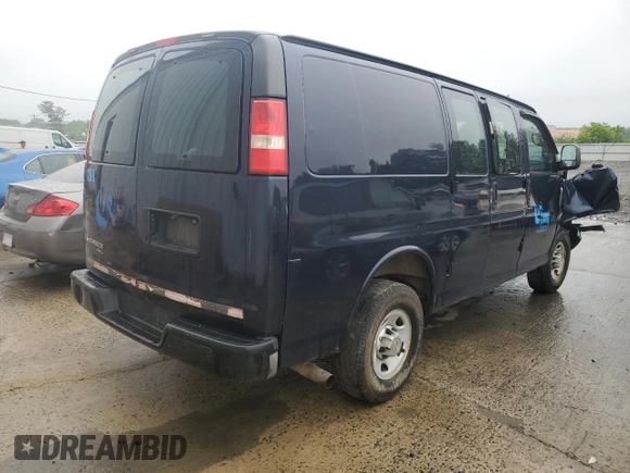 2013 Chevrolet Express Cargo with VIN 1GCWGFCA3D1125104, listed as a Copart auction lot 56348725 with Not provided miles and Salvage title. Bid and sale history available at DreamBid. Image 3.