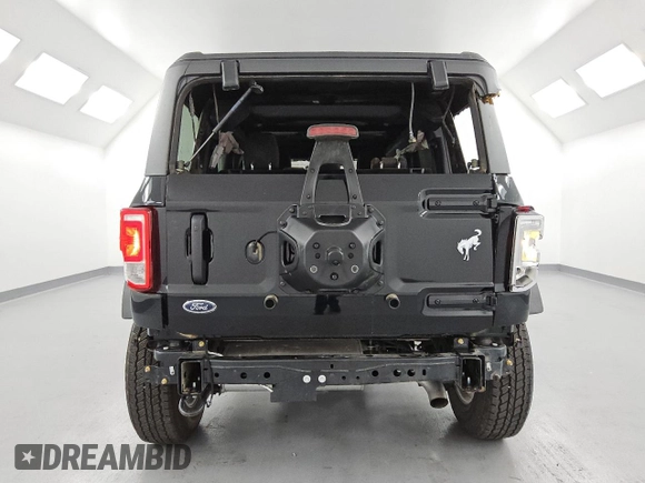 2025 Ford Bronco Big Bend with VIN 1FMDE7BH9SLA43618, listed as a Copart auction lot 63977985 with 4,630 mi miles and Salvage title. Bid and sale history available at DreamBid. Image 6.