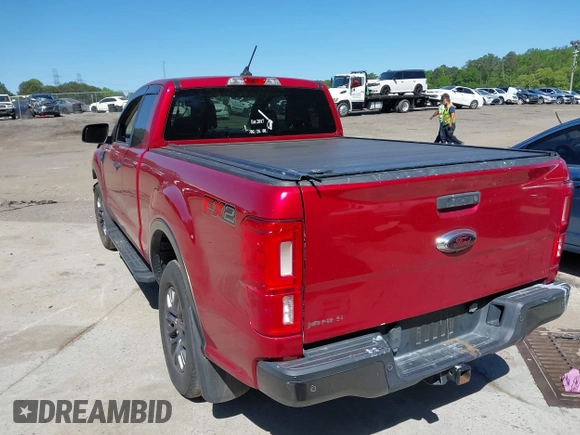 2020 Ford Ranger XL with VIN 1FTER1EHXLLA69703, listed as a IAAI auction lot 42013244 with 57,145 mi miles. Bid and sale history available at carsss.com. Image 3.
