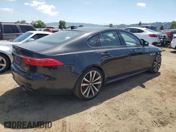 2016 Jaguar XF S with VIN SAJBG4BV1GCY05648, listed as a Copart auction lot 54783025 with 58,837 mi miles and Salvage Title. Bid and sale history available at DreamBid. Image 3.