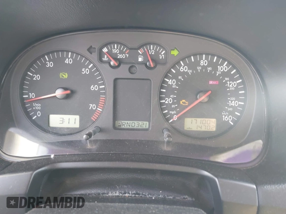 2003 Volkswagen Golf GL с VIN 9BWFK61J634002000, выставлен на аукционе IAAI как лот 41765962 с пробегом 171 004 миль миль и . История ставок и продаж доступна на DreamBid. Изображение 7.