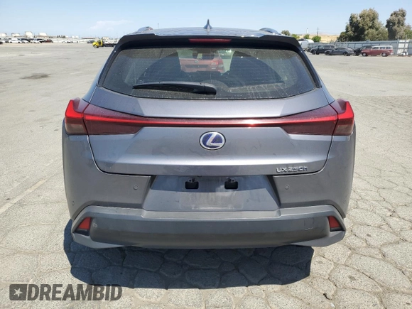 2019 Lexus UX 250h с VIN JTHU9JBHXK2017345, выставлен на аукционе Copart как лот 58538445 с пробегом 43 390 миль миль и Списание • Salvage title. История ставок и продаж доступна на DreamBid. Изображение 6.