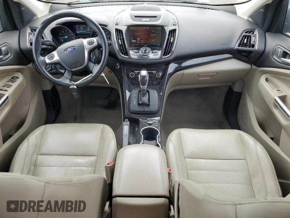 2014 Ford Escape Titanium with VIN 1FMCU9J90EUC89590, listed as a Copart auction lot 43985065 with 128,878 mi miles and Salvage Title. Bid and sale history available at carsss.com. Image 8.