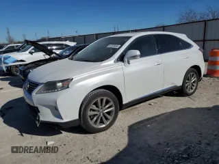 2014 Lexus RX 450h with VIN JTJZB1BA7E2009624, listed as a Copart auction lot 87222934 with 138,917 mi miles and Salvage title. Bid and sale history available at DreamBid. Image 1.