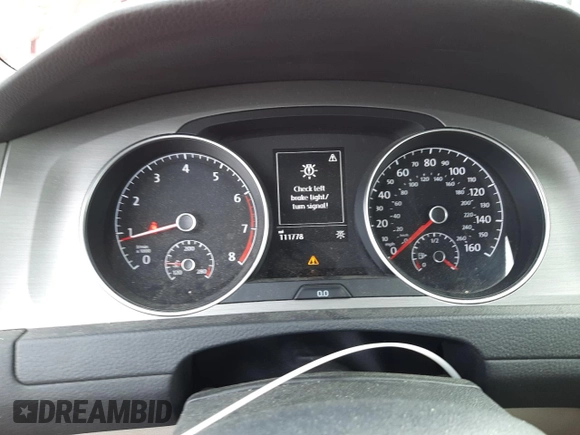 2015 Volkswagen Golf TSI SEL with VIN 3VW217AU2FM083840, listed as a Copart auction lot 45018625 with 111,778 mi miles and Salvage title. Bid and sale history available at DreamBid. Image 9.