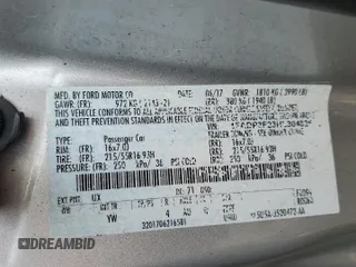2017 Ford Focus SE with VIN 1FADP3F23HL304625, listed as a Copart auction lot 59760065 with 87,130 mi miles and Salvage title. Bid and sale history available at DreamBid. Image 13.
