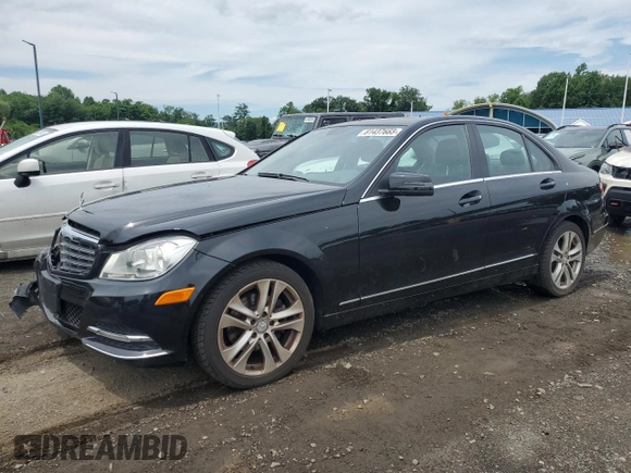 2012 Mercedes-Benz C 300 Sport with VIN WDDGF8BB7CR191979, listed as a Copart auction lot 61437665 with 76,740 mi miles and Salvage title. Bid and sale history available at DreamBid. Image 1.
