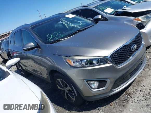 2017 Kia Sorento EX V6 with VIN 5XYPH4A57HG236014, listed as a IAAI auction lot 41602897 with 103,210 mi miles. Bid and sale history available at carsss.com. Image 1.