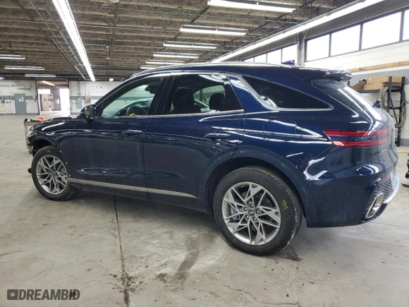 2023 Genesis GV70 2.5T with VIN KMUMADTB2PU078864, listed as a Copart auction lot 46684175 with 11,701 mi miles and Salvage Title. Bid and sale history available at carsss.com. Image 2.
