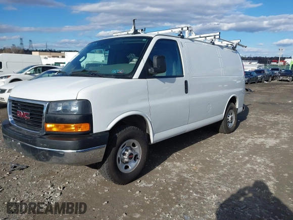 2021 GMC Savana Cargo Van with VIN 1GTW7AF78M1242423, listed as a IAAI auction lot 41479526 with 1 mi miles. Bid and sale history available at carsss.com. Image 16.