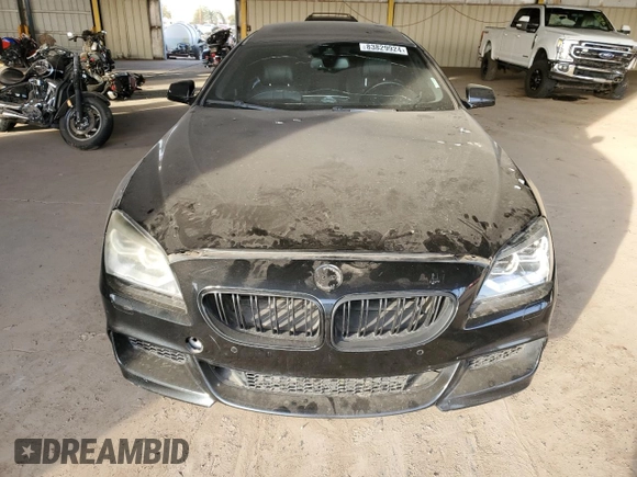 2014 BMW 6 Series 650i with VIN WBA6B2C52ED129040, listed as a Copart auction lot 83829924 with 116,674 mi miles and Salvage Title. Bid and sale history available at DreamBid. Image 5.