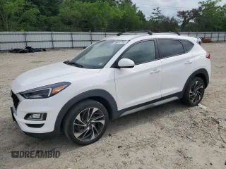 2021 Hyundai Tucson Ultimate with VIN KM8J33AL6MU318639, listed as a Copart auction lot 56072705 with 71,734 mi miles and Salvage title. Bid and sale history available at DreamBid. Image 1.
