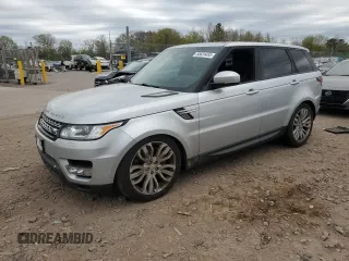 2017 Land Rover Range Rover Sport with VIN SALWR2FE4HA124351, listed as a Copart auction lot 53624455 with Not Provided miles and Salvage Title. Bid and sale history available at DreamBid. Image 1.