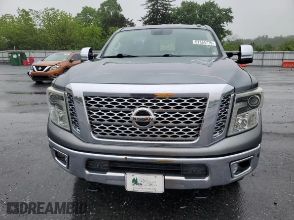 2016 Nissan Titan SL with VIN 1N6BA1F48GN511567, listed as a Copart auction lot 57864775 with 141,545 mi miles and Salvage title. Bid and sale history available at DreamBid. Image 5.