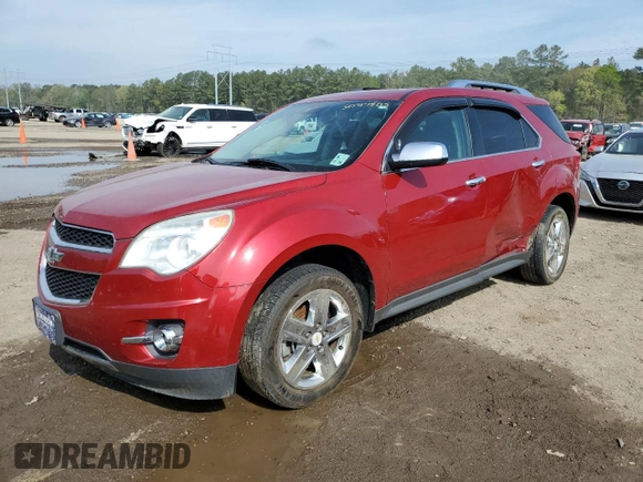 2015 Chevrolet Equinox LTZ with VIN 1GNALDEK6FZ118319, listed as a Copart auction lot 50417405 with 124,244 mi miles and Salvage Title. Bid and sale history available at carsss.com. Image 1.