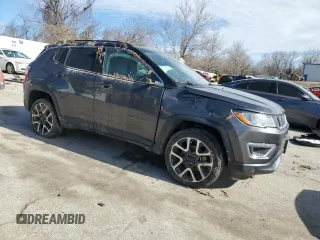 2018 Jeep Compass Limited with VIN 3C4NJDCB0JT350661, listed as a Copart auction lot 47981695 with 115,188 mi miles and Salvage Title. Bid and sale history available at DreamBid. Image 4.