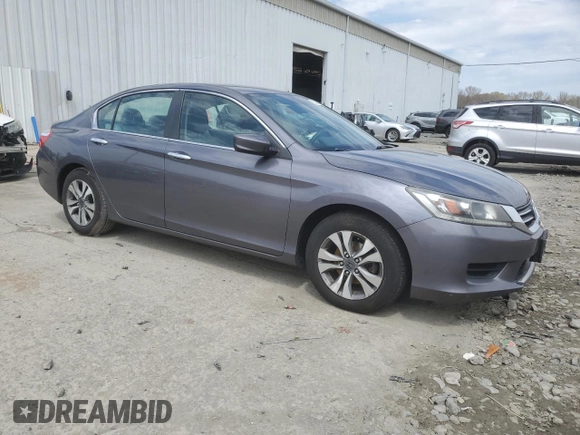 2014 Honda Accord Sedan LX with VIN 1HGCR2F30EA097848, listed as a Copart auction lot 53068055 with 170,012 mi miles and Salvage Title. Bid and sale history available at carsss.com. Image 4.