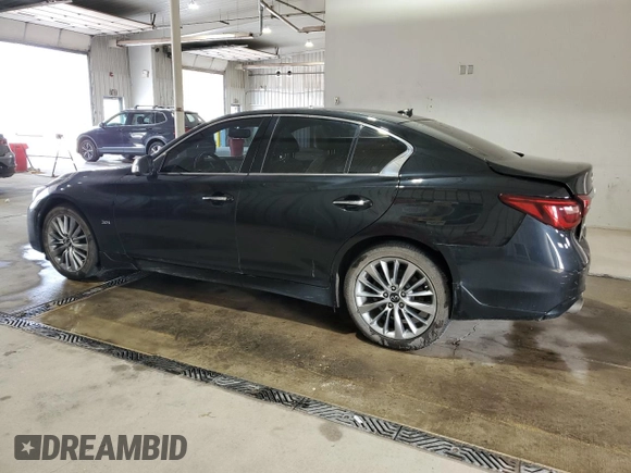 2020 Infiniti Q50 Luxe with VIN JN1EV7AR4LM254744, listed as a Copart auction lot 59178915 with 57,746 mi miles and Salvage title. Bid and sale history available at DreamBid. Image 2.