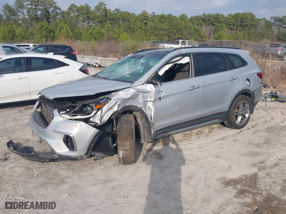 2017 Hyundai Santa Fe Limited Ultimate with VIN KM8SRDHF2HU175865, listed as a IAAI auction lot 41513550 with 1 mi miles. Bid and sale history available at carsss.com. Image 18.