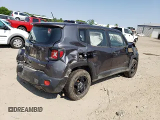 2018 Jeep Renegade Sport с VIN ZACCJBAB1JPH92936, выставлен на аукционе Copart как лот 58999075 с пробегом 38 734 миль миль и Чистый • Clean title. История ставок и продаж доступна на DreamBid. Изображение 3.