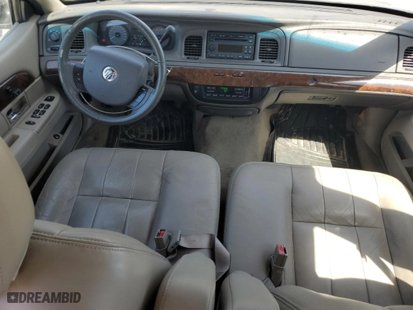 2007 Mercury Grand Marquis LS with VIN 2MEFM75V37X640967, listed as a Copart auction lot 53401435 with 141,453 mi miles and Clean Title. Bid and sale history available at carsss.com. Image 8.