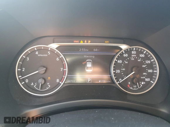 2021 Nissan Sentra SR with VIN 3N1AB8DV7MY303102, listed as a Copart auction lot 48352215 with 44,733 mi miles and Salvage Title. Bid and sale history available at DreamBid. Image 9.