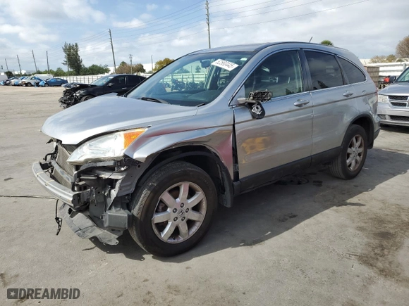2008 Honda CR-V EX-L with VIN JHLRE38768C050877, listed as a Copart auction lot 52580445 with 215,621 mi miles and Salvage Title. Bid and sale history available at carsss.com. Image 1.