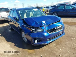 2018 Subaru Impreza Premium with VIN 4S3GTAD68J3722598, listed as a IAAI auction lot 41848677 with 98,773 mi miles. Bid and sale history available at carsss.com. Image 1.