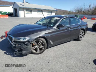 2021 BMW 5 Series 530i xDrive with VIN WBA13BJ0XMWX14935, listed as a Copart auction lot 49419975 with Not Provided miles and Clean Title. Bid and sale history available at carsss.com. Image 1.