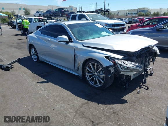 2018 Infiniti Q60 Luxe with VIN JN1EV7EK9JM340755, listed as a IAAI auction lot 41870273 with 82,275 mi miles and . Bid and sale history available at carsss.com. Image 13.