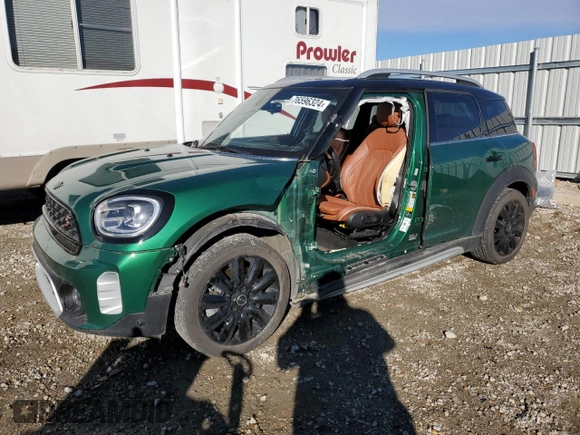 2022 MINI Countryman Cooper S with VIN WMZ83BR02N3N66904, listed as a Copart auction lot 76596324 with 22,096 mi miles and Salvage title. Bid and sale history available at DreamBid. Image 1.