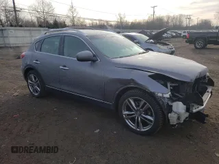 2011 Infiniti EX Journey with VIN JN1AJ0HR7BM854132, listed as a Copart auction lot 85116034 with 56,580 mi miles and Salvage Title. Bid and sale history available at DreamBid. Image 4.