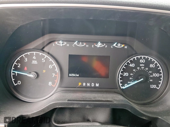 2022 Ford F-150 XL with VIN 1FTMF1C56NKD24644, listed as a Copart auction lot 63307315 with 64,704 mi miles and Salvage title. Bid and sale history available at DreamBid. Image 9.