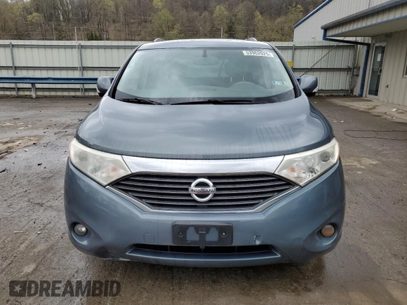 2012 Nissan Quest SL with VIN JN8AE2KPXC9032857, listed as a Copart auction lot 53962625 with 115,093 mi miles and Salvage Title. Bid and sale history available at carsss.com. Image 5.