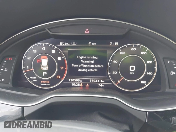 2017 Audi Q7 Premium Plus with VIN WA1LAAF70HD004911, listed as a IAAI auction lot 41910833 with 120,506 mi miles and . Bid and sale history available at DreamBid. Image 7.