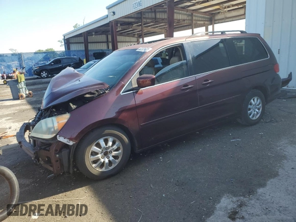 2008 Honda Odyssey EX-L with VIN 5FNRL38728B022788, listed as a Copart auction lot 52721625 with 0 mi miles and Salvage Title. Bid and sale history available at carsss.com. Image 1.