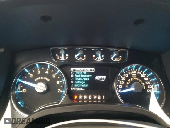2012 Ford F-150 XL with VIN 1FTFX1ET1CFC51500, listed as a Copart auction lot 85266334 with 177,766 mi miles and Salvage Title. Bid and sale history available at carsss.com. Image 9.