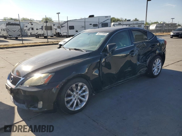 2010 Lexus IS 250 with VIN JTHBF5C28A5111898, listed as a Copart auction lot 62731095 with 181,655 mi miles and Salvage title. Bid and sale history available at DreamBid. Image 1.