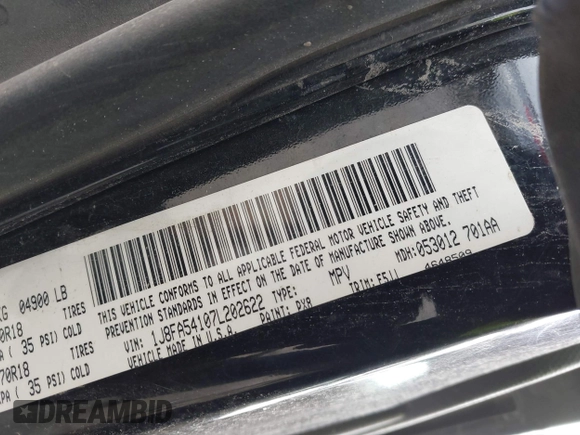 2007 Jeep Wrangler Sahara z VIN 1J8FA54107L202622, wystawiony jako IAAI lot #41391138 z przebiegiem 251 388 mil mil oraz . Historia ofert i sprzedaży dostępna na DreamBid. Obrazek 9.