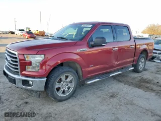 2017 Ford F-150 XL with VIN 1FTEW1CP1HKC28625, listed as a Copart auction lot 48356955 with 172,852 mi miles and Salvage Title. Bid and sale history available at carsss.com. Image 1.