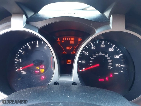 2012 Nissan Juke SV with VIN JN8AF5MV4CT116704, listed as a IAAI auction lot 40425604 with 171,138 mi miles. Bid and sale history available at carsss.com. Image 7.