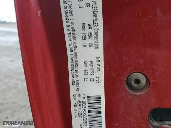 2005 Dodge Neon SXT with VIN 1B3ES56C95D285572, listed as a Copart auction lot 47734805 with NaN miles and Salvage Title. Bid and sale history available at carsss.com. Image 12.