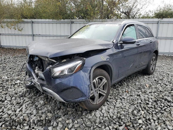 2019 Mercedes-Benz GLC with VIN WDC0G4KB8KF666552, listed as a Copart auction lot 65876002 with 0 mi miles. Bid and sale history available at carsss.com. Image 2.